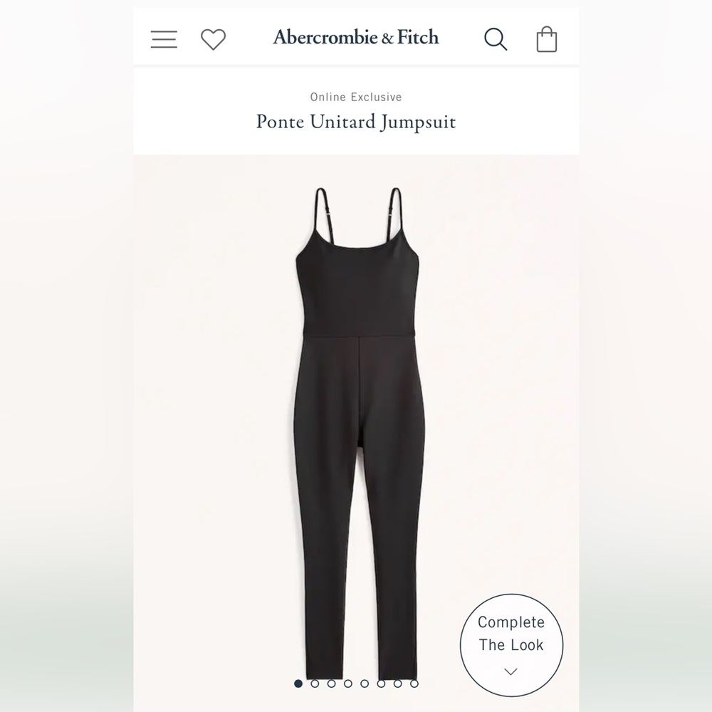 Abercrombie and Fitch Ponte Unitard Jumpsuit